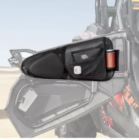 B0113-17503-bk Kemimoto Upgraded Front Door Storage Bags With Knee Pad For Polaris Rzr Xp 1000 Trail S 900