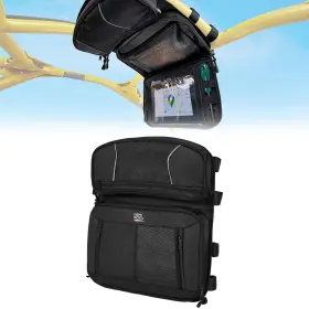B0113-17539-bk-ey Kemimoto For Can-am Maverick R 2024-2025 Overhead Roof Storage Bag Device Tablet Holder