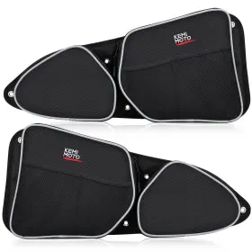 Kemimoto Udb001ke Utv Door Bags Knee Pad Mesh Pocket 13 X Black 2pcs 2014-2018