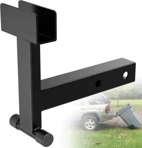 M-67401 Linone 2 Inch Trash Can Hauler Grabber Hitch Reciever Garbage Hauling Towing