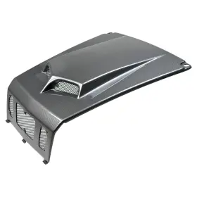 9591-m483760-utv Maier Mfg Custom Hood Scoop-carbon Fiber Black For 2010-2011 Polaris Ranger Rzr