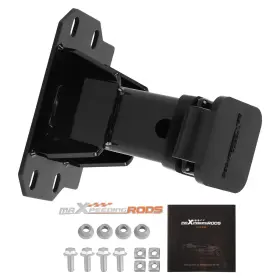 0eirw3 Maxpeedingrods Front 2 Inch Receiver Hitch For Polaris Ranger Crew 1000 Northstar 2019-2024 Black