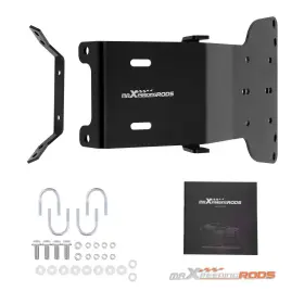 1aq9ub Maxpeedingrods Winch Mounting Plate Bracket Fits For Honda Rancher Atv Powder Coated Steel