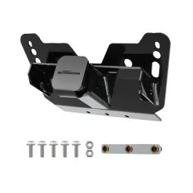 241cmg Maxpeedingrods 2 Inch Receiver Front Mount For Polaris Ranger Steel Black Powder Coated Hitch