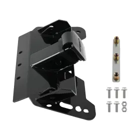 582fj0 Maxpeedingrods 2 Inch Steel Receiver For Polaris Ranger Crew 570 800 Style 2016-up Black Front