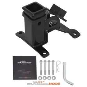 59ne4v Maxpeedingrods 2 Inch Rear Trailer Hitch Kit For Polaris Rzr Pro Xp / 4 2020 Bolt-on Black