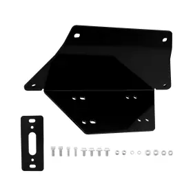 62mjzd Maxpeedingrods Black Steel Winch Mounting Mount Plate Kit Utv For Polaris Ranger Xp 1000 And Crew