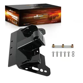 7c8z0s Maxpeedingrods 2 Inch Front Receiver For Polaris Ranger Models Steel Black Powder Coat Mount
