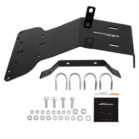 7ft96z Maxpeedingrods Atv Winch Mounting Bracket Kit For 2000-2007 Honda Rancher 350/400 Steel New