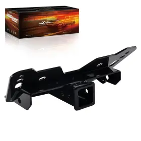 9cdkl4 Maxpeedingrods 2 Inch Steel Receiver For Polaris Ranger Crew 570 800 Style 2016-up Black Front