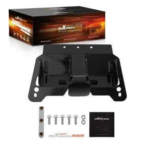 Ay9bhc Maxpeedingrods 2 Inch Front Mount Hitch For Polaris Ranger Steel Black Powder Coat Receiver