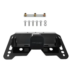 D78h26 Maxpeedingrods 2 Inch Steel Front Hitch Mount For Polaris Ranger Black Powder Coated Receiver