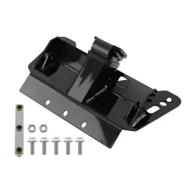 F1rtcz Maxpeedingrods 2 Inch Front Receiver Hitch For Polaris Ranger 800 6x6 2010-2016 Steel Black