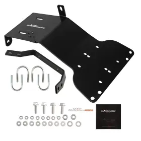 Ic0ljw Maxpeedingrods Winch Mounting Plate Bracket Fits For Honda Rancher Atv Powder Coated Steel