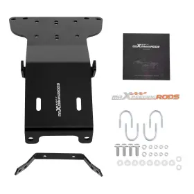 Iva7cp Maxpeedingrods Heavy-duty Steel Atv Winch Mounting Plate For 2000-2007 Honda Rancher 350/400