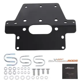 Ive3sy Maxpeedingrods Heavy-duty Atv Winch Mount For 2014 Honda Trx420 Rancher At Irs Standard 4-hole