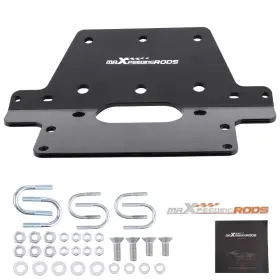 Lak9me Maxpeedingrods Steel Front Winch Mounting Bracket For 2007-2013 Honda Trx420 Rancher 4 7/8 Inch
