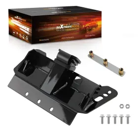 O9hq62 Maxpeedingrods 2 Inch Steel Front Receiver For Polaris Ranger 400/500/570 2010-2022 Powder Coat