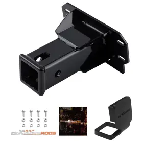 Pmdb9q Maxpeedingrods Steel Front Tow Hitch Receiver For Polaris Ranger Crew Xp 1000 2019-up Black