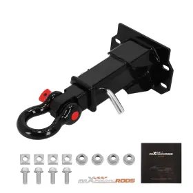 Szr492 Maxpeedingrods 2 Inch Shackle Hitch Receiver Front Mount For Polaris Ranger Xp Bobcat