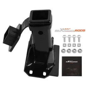 Txir8p Maxpeedingrods 2 Inch Front Hitch Receiver Kit For Polaris Ranger Crew 1000 Eps 2020-up Steel Black