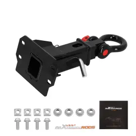 U0ftes Maxpeedingrods 2 Inch Shackle Hitch Receiver Front Mount For Bobcat Full-size Utv 2015-up