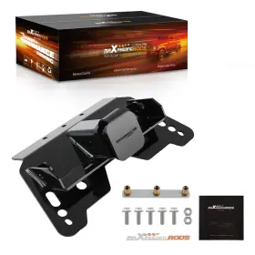 Ufysa5 Maxpeedingrods 2 Inch Front Mount Receiver For Polaris Ranger Series 2009-2022 Steel Black