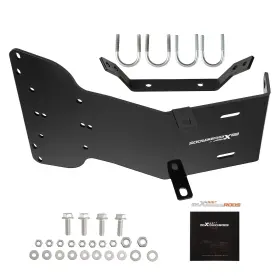 Ylij4n Maxpeedingrods Winch Mounting Plate Bracket Fits For Honda Rancher Atv Powder Coated Steel