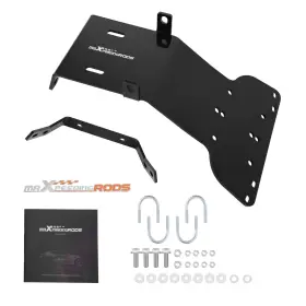 Zg69o4 Maxpeedingrods Atv Winch Mount Kit For 2000-2007 Honda Rancher Trx350/trx400 Heavy-duty Steel
