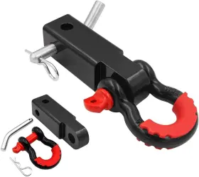 Milini 734172251709 Shackle Hitch Receiver 2 Inch 42000 Lbs Maximum Break Strength Regular