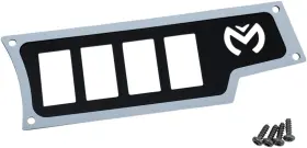 0521-1698 Moose Racing Dash Plates White Right Small 4 Switch #0521-1698