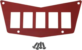 0521-1712 Moose Racing Dash Plates Red Center 5 Switch