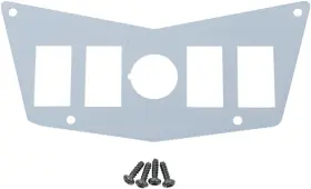 0521-1714 Moose Racing Dash Plates White Center 4 Switch