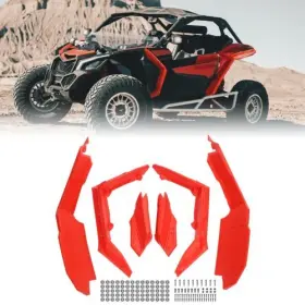 Autv-x3-009rd Mzyparts #zs15 Red Front And Rear Fender Flares For Can Am Maverick X3 Max Turbo R Rr 2017-2023