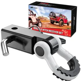92149bw Nilight Shackle Hitch Receiver 2inch 45000 Lbs Breaking Strength Black White