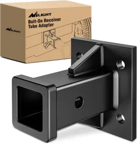 92224b Nilight Bolt-on Receiver Tube Adapter 2 Inch Tow Hitch