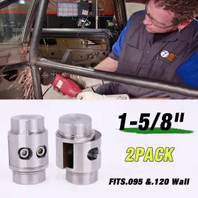 Ni-s317 Nixface 2pcs 1-5/8 Inch Weld In Tube Connectors Adapter Roll Cage Bungs For .095 And .120 Wall