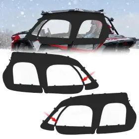 Ofig Utv-sud-rzr10 20142023 Rzr Xp4 1000 Soft Upper Doors Kit Ykk Zipper Utv Cab Enclosure
