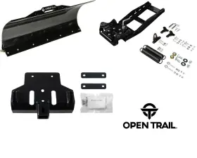 459-6015 Open Trail 72 Inch Snow Plow Blade Mount With 2 Hitch Receiver Kit 700 Mule Pro-mx 2019-2025