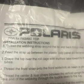 2878102 Polaris Oem Rzr 800 And 900 S4 Cab Canvas Fabric Soft Bimini Top Cover Bl1 2878102 Polaris Oem Rzr 800 And 900 S4 Cab Canvas Fabric Soft Bimini Top Cover Bl1