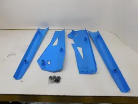 2881593-737 Polaris S53 New Rzr Low Profile Rock Slider Kit Indian Sky Blue