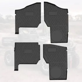 4756s Polaris Floor Mats 2019-2025 Ranger 1000 Xp Crew 4 Seater Front And Rear