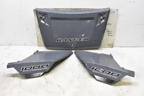 5455967-804 Polaris 2021 Ranger 1000 Sohc Stealth Grey Hood And Front Fender Set