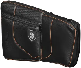 2965-p722508-utv Pro Armor Door Knee Pads-rear-black/red For 2020-2021 Polaris Rzr Xp 1000 Utv