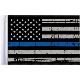 Flg-ptbl-us15 Pro Pad 10 Inch X 15 Flag - Police Thin Blue Line