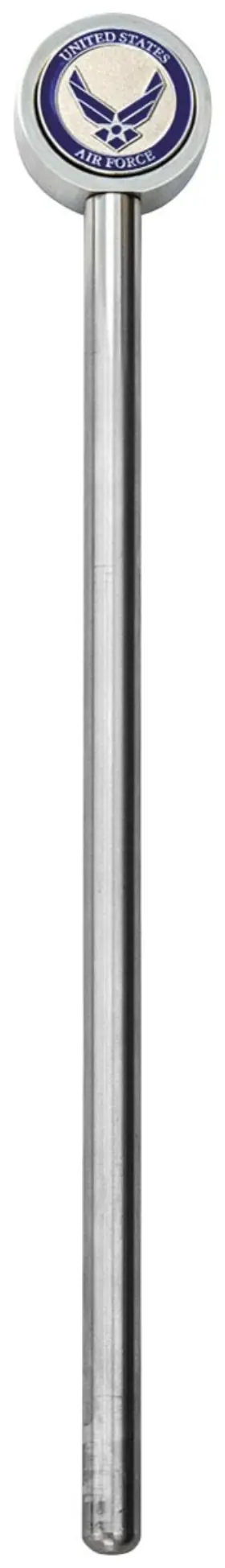 Pole13-arm-ct Pro Pad 13 Inch Stainless Steel Flag Pole With Topper - Air Force