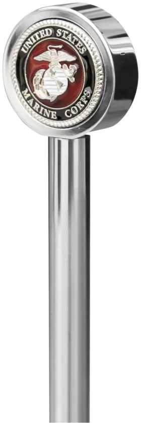 Pole13-mct Pro Pad 13 Inch Stainless Steel Flag Pole With Topper - Marine Corp