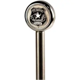 Pole13-polt Pro Pad 13 Inch Stainless Steel Flag Pole With Topper - Police