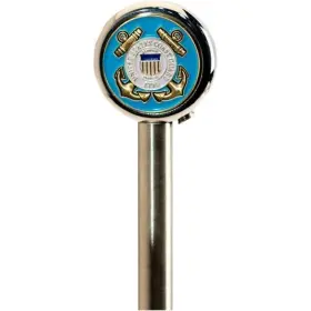 Pole9-cgdt Pro Pad 9 Inch Stainless Steel Flag Pole With Topper - Coast Guard