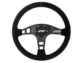 Prp Seats 603784096957 For Flat Suede Steering Wheel- Black